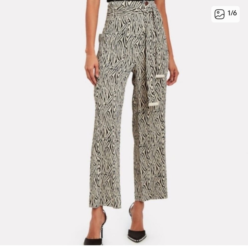 Nanushka Stylish Black and White Women's Pants